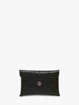Card Holder Etincelle Irisée Leather Etrier Black etincelle irisee EETI5003
